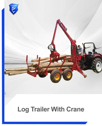 Log Trailer With Crane
